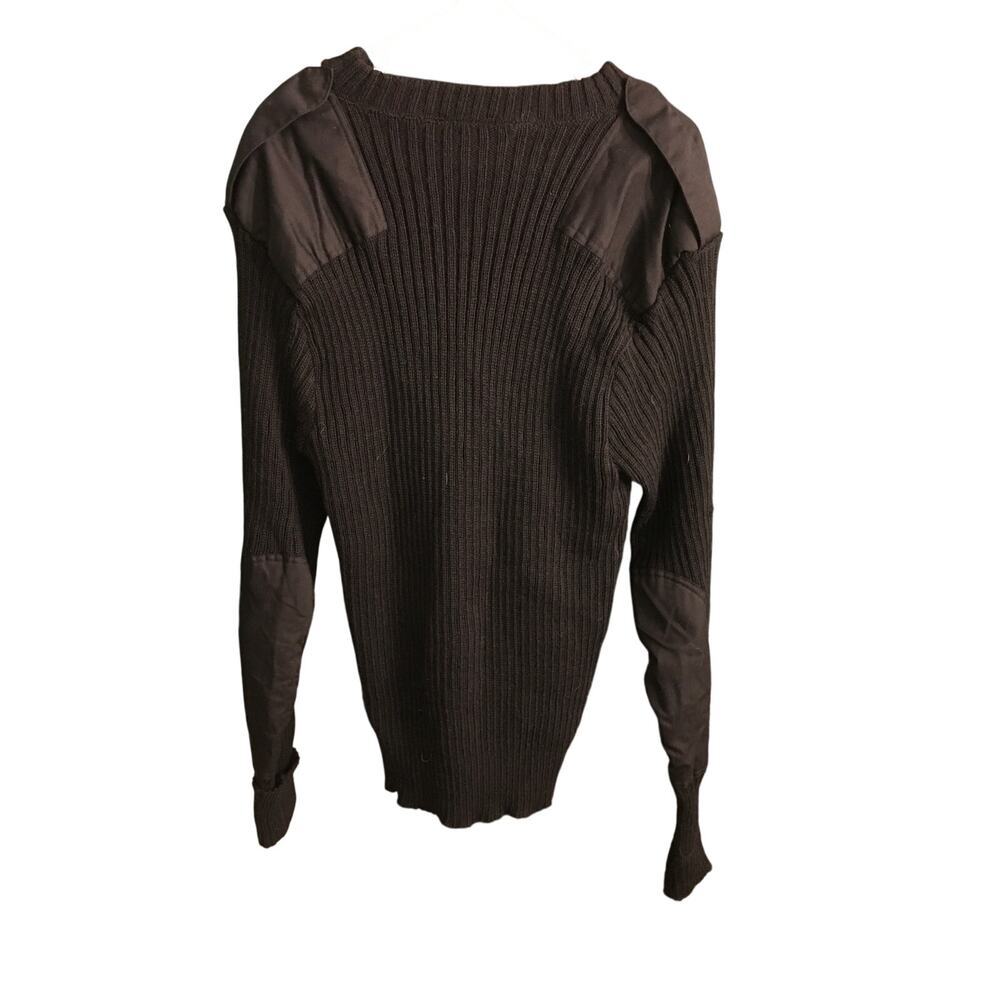 Citadel Men's Size 48 Black Military Wool Sweater Patches Durable, Warm​ - Picture 2 of 6